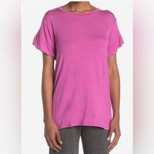 NEW…VERA BRADLEY Pink Ruffle Sleeve Top
